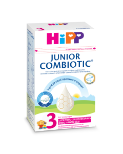 Lapte praf formula de crestere Junior Combiotic 3, 1an+, 500g, Hipp