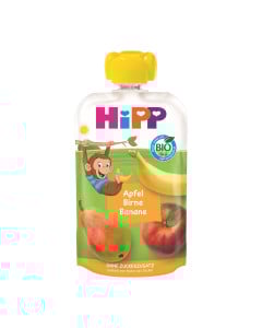 Piure de fructe, mar, para si banana, de la 1 an, 100 g, Hipp