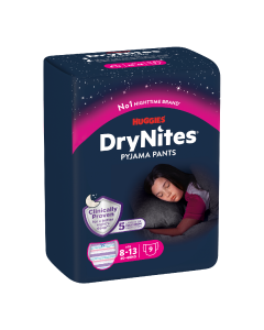 Scutece incontinență DryNites, 30-48kg, fete 8-13 ani, 9bucati, Huggies
