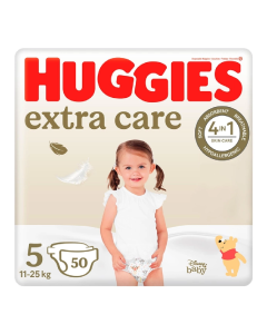 Scutece Extra Care Marimea 5, 11-25kg, 50 bucati, Huggies 