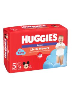 Huggies Nr. 5 Pants Jumbo Baieti 12-17kg, 34 bucati