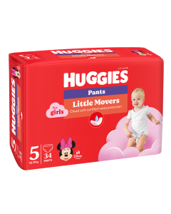 Huggies Pants D Jumbo Girl, Nr.5, 12-17 kg, 34 bucati 