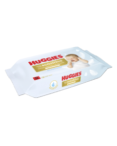Servetele umede Extra Care Sensitive, 48 bucati, Huggies