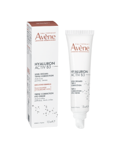 Crema de ochi cu tripla actiune Hyaluron Activ B3, 15 ml, Avene