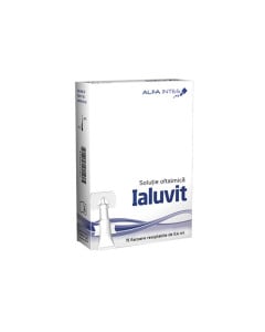 Solutie oftalmica Ialuvit, 15 x 0,6 ml, Alfa Intes