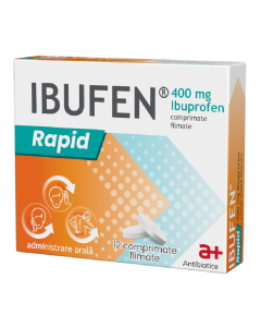 Ibufen Rapid, 400 mg, 12 comprimate filmate, Antibiotice Sa