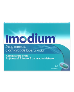Imodium, 2 mg, 20 capsule, Mcneil