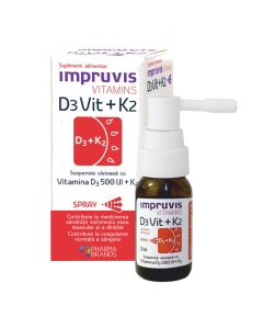 Vitamins D3Vit 500+K2 Spray, 10ml, Impruvis