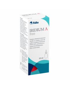 Iridium A free picaturi oftalmice, 10 ml, Fidia Farmaceutici