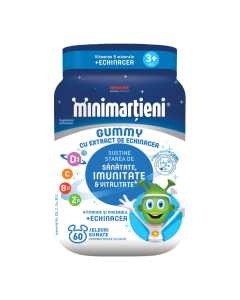 Jeleuri cu extract de echinacea Minimartieni Gummy, 60 bucati, Walmark