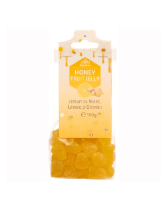 Jeleuri miere, lamaie, ghimbir, 100g, Apidava