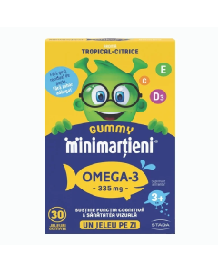 Jeleuri Minimartieni Gummy Omega, 30 jeleuri, Stada