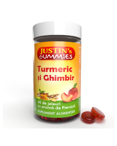 Turmeric si Ghimbir, 60 jeleuri, Justin Pharma