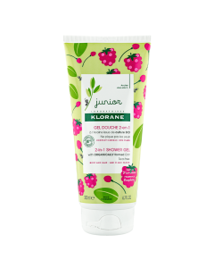 Gel de dus par si corp cu aroma de zmeura, Junior, 200ml, Klorane