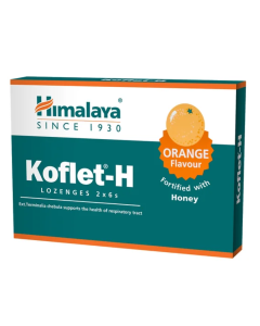 Koflet-H cu aroma de portocale, 12 pastile, Himalaya