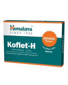Koflet-H cu aroma de portocale, 12 pastile, Himalaya