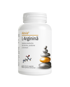 L-arginina, 60 capsule vegetale, Alevia