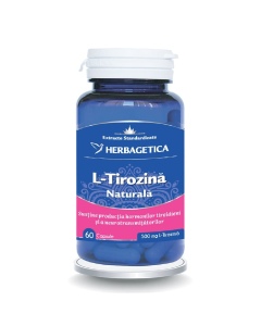 L-Tirozina Naturala, 60 capsule, Herbagetica