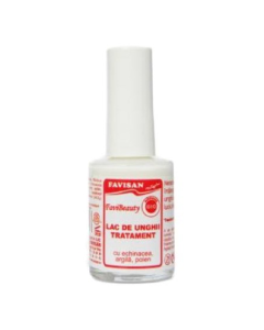 Lac de unghii transparent Tratament, 14 ml, Favisan