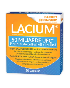 Lacium 50 miliarde UFC, 30 capsule, Zdrovit