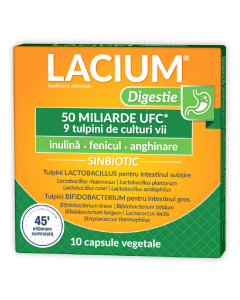 Lacium Digestie 50 miliarde UCF, 10 capsule, Zdrovit