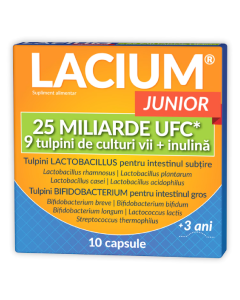 Lacium Junior 25 miliarde UFC, 10 capsule, Zdrovit