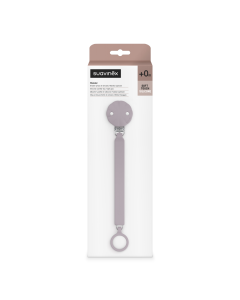 Lantisor din silicon cu clips pentru suzeta Wonder, Lavanda, 1 bucata, Suavinex