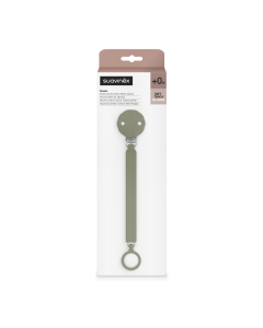 Lantisor din silicon cu clips pentru suzeta Wonder, Verde, 1 bucata, Suavinex