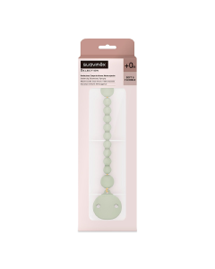 Lantisor cu clips pentru suzeta Colour Essence, Verde, 1 bucata, Suavinex