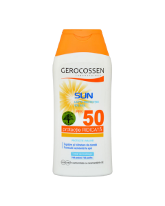 Lapte hidratant cu protectie solara SPF 50 Sun, 200 ml, Gerocossen