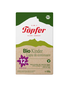 Formula lapte de continuare Bio 12l+, 500 g, Topfer