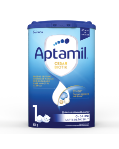 Formula de lapte praf CesarBiotik 1, 0-6 luni, 800g, Aptamil