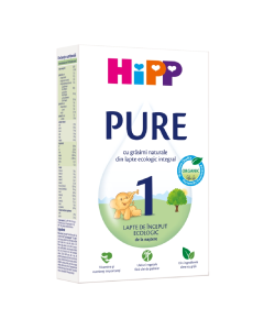 Lapte praf Formula de inceput Bio Pure 1, 300 g, Hipp