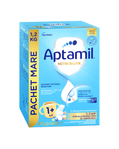 Formula de lapte praf Nutri Biotik 1+, 1-2 ani, 1200 g, Aptamil