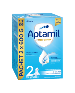 Formula de lapte praf Nutri Biotik 2, 6-12 luni, 1200 g, Aptamil