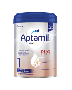 Formula de lapte praf ProFutura DuoBiotik 1, 0-6 luni, 800 g, Aptamil