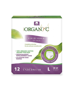 Lenjerie intima de protectie pentru incontinenta urinara, 12 bucati, Organyc