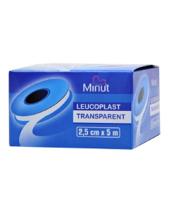 Leucoplast transparent, 2.5 cm*5 m, Minut 