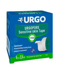 Banda adeziva pentru fixare pansamente UrgoPore, 5 m * 2.5 cm, Urgo