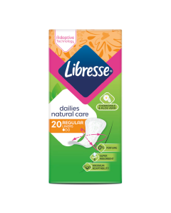 Absorbante zilnice Normal Natural, 20 bucati, Libresse 