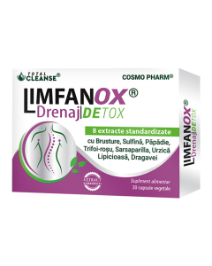 Cosmopharm Limfanox Drenaj Detox 750mg, 30 capsule