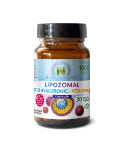 Lipozomal Acid Hyaluronic imbogatit cu vitamina C, 30 capsule vegetale, Hypernatura