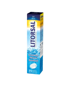 Litorsal cu aroma de menta si lamaie, 24 comprimate efervescente, Zdrovit