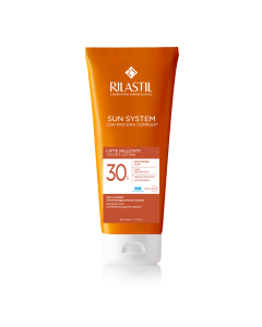 Lotiune catifelata cu SPF 30 Sun System, 200ml, Rilastil