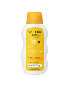Lotiune de corp cu galbenele Baby, 200 ml, Weleda