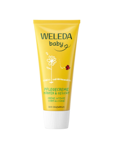 Crema de corp hidratanta cu galbenele Baby, 75 ml, Weleda
