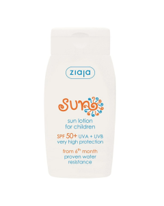 Lotiune pentru protectie solara copii, SPF50+, 6luni+ Sun, 125ml, Ziaja