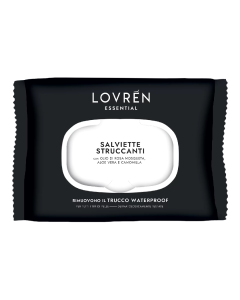Servetele demachiante cu Ulei de trandafir, Aloe vera si Musetel, 20 bucati, Lovren