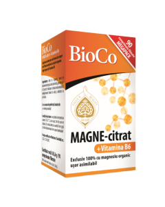 Magne-citrat + Vitamina B6, 90 comprimate, BioCo