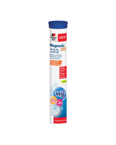 Magneziu 375+B1+B6+B12+Acid Folic, 15 comprimate efervescente, Doppelherz